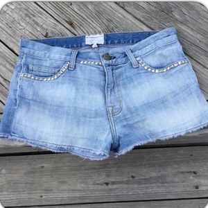 Current/Elliott Distressed Cut Off Denim Short